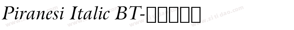 Piranesi Italic BT字体转换